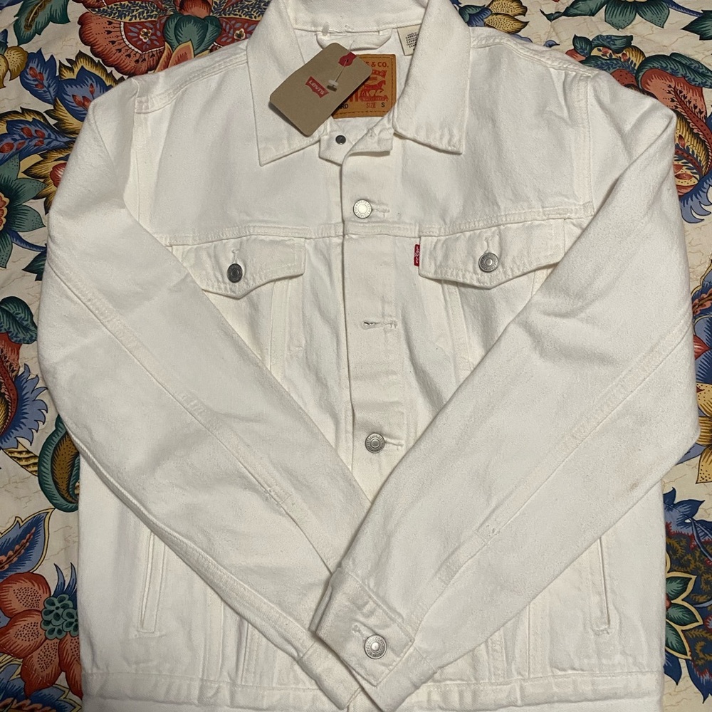 Levi's Men's Classic White Jacket Standard Fit Size Small
